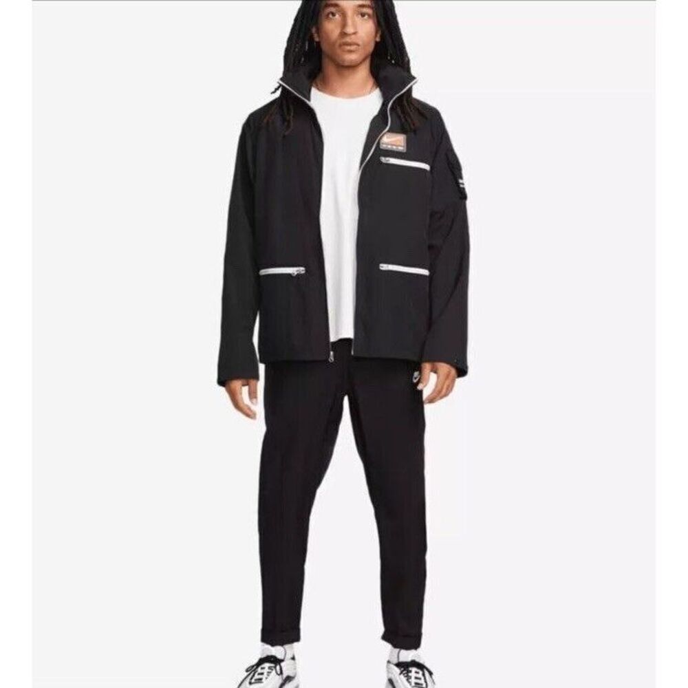 NWT Nike NSW Trend lightweight Jacket Coat Black Men’s XL Grand Prix Hooded - Picture 3 of 9